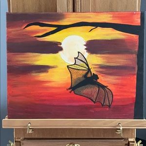Bat At Sunset